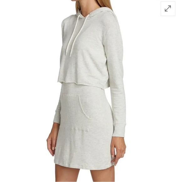 Monrow Dresses & Skirts - MONROW Double Layer Hoodie Dress